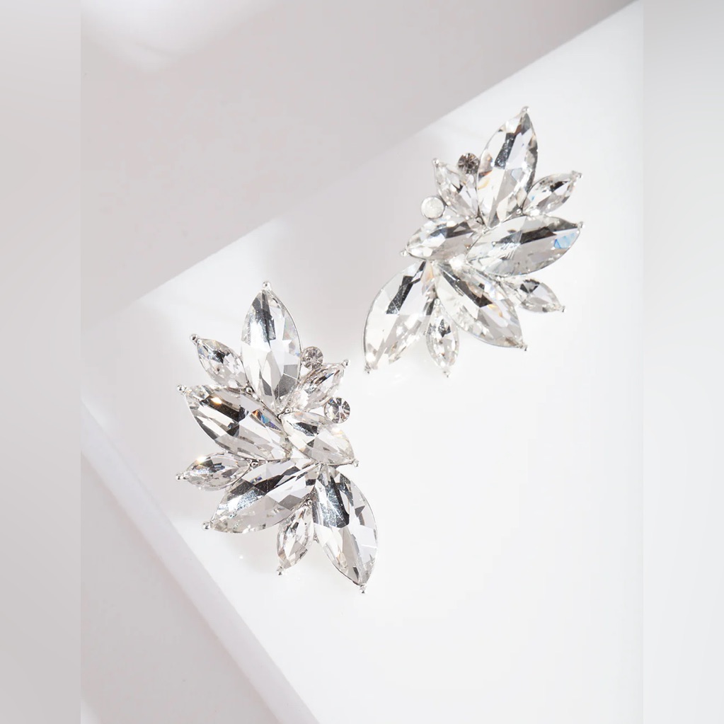 Nwt Lovisa Diamante Fan Stud Earrings 15$
